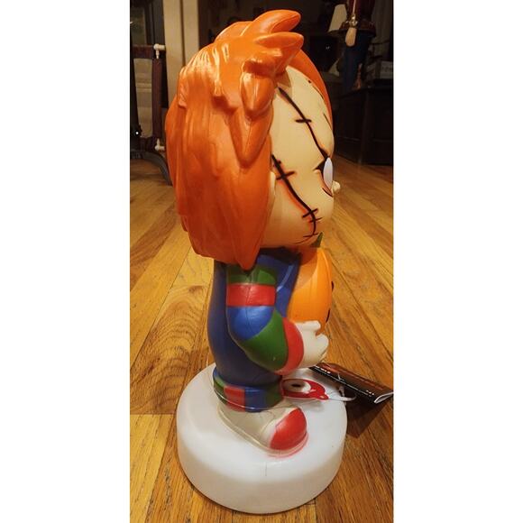 Gemmy Chucky Blow Mold 12" Halloween Decor Childs Play Universal Studios Lighted - Picture 7 of 9